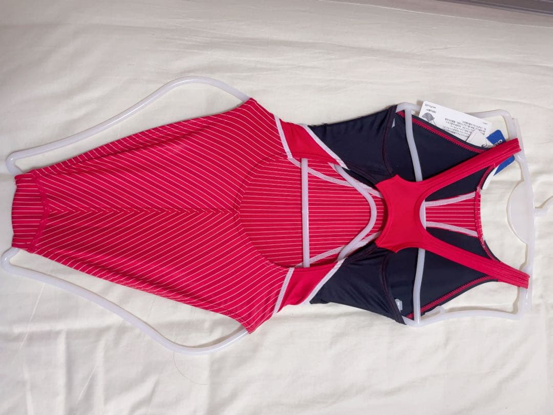 W*A様 asics ALS311 スポーツ用水着 M マグマレッド/ネイビー