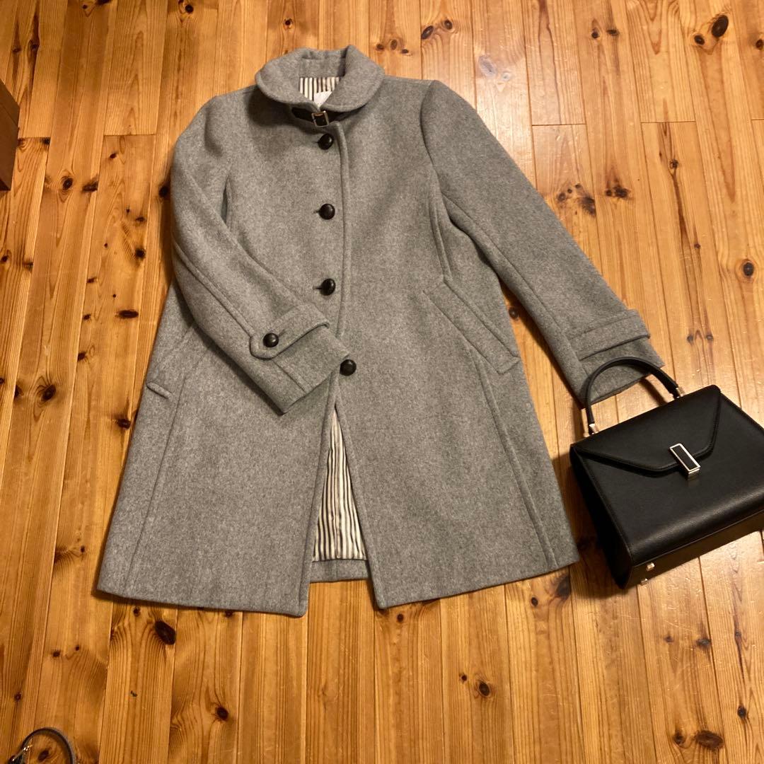 可愛く品が良い上質なMACKINTOSH PHILOSOPHY コート グレー