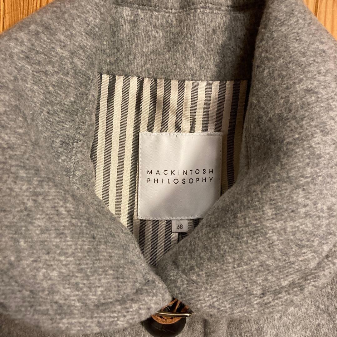 可愛く品が良い上質なMACKINTOSH PHILOSOPHY コート グレー