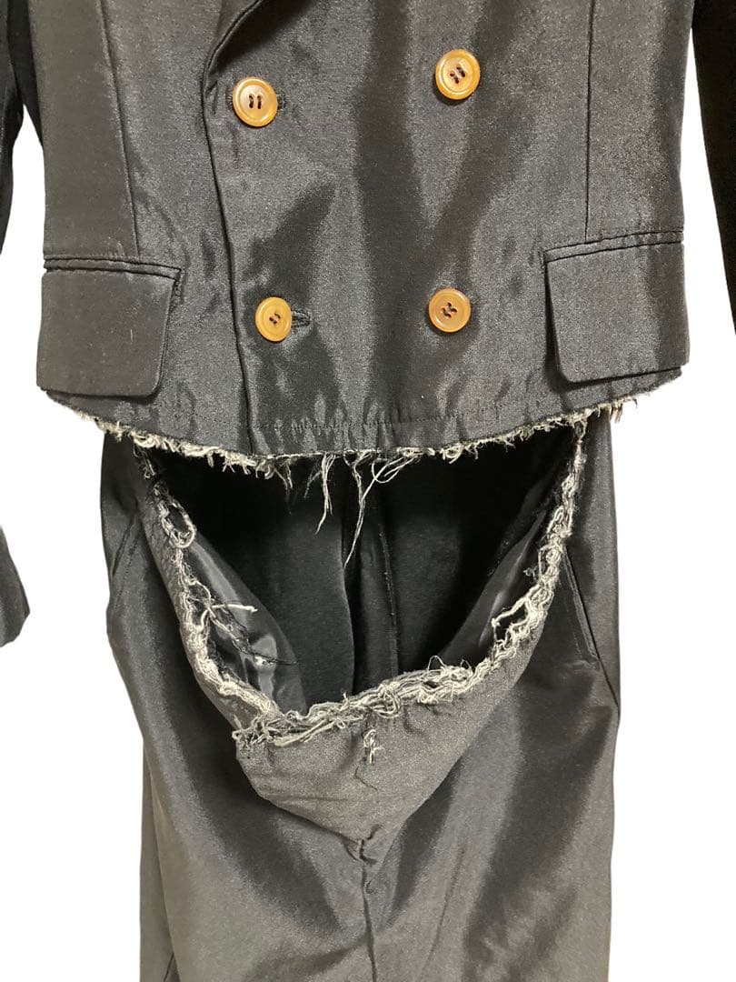 超希少 19ss COMME des GARCONS ポリ縮絨オールインワン