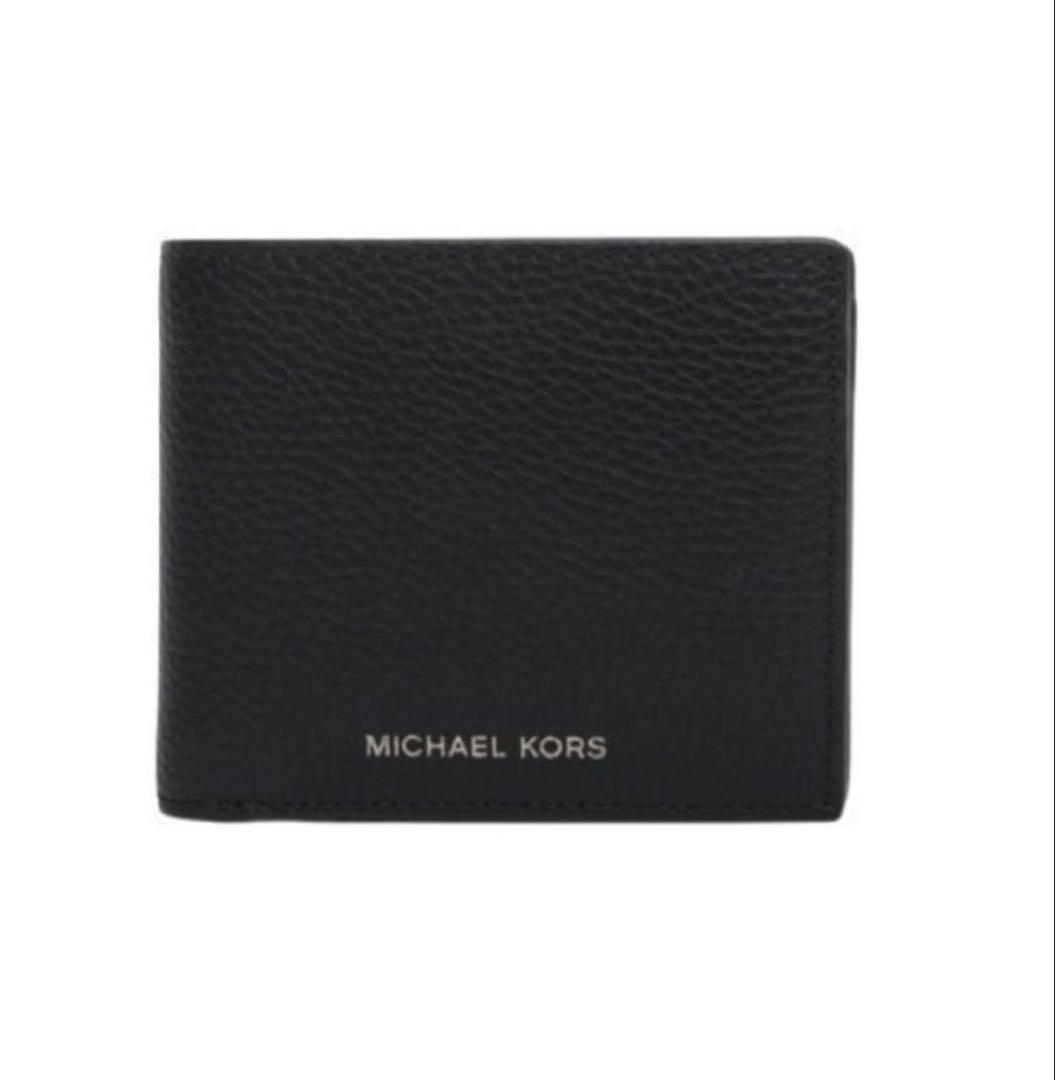 マイケルコース メンズ レザー二つ折財布