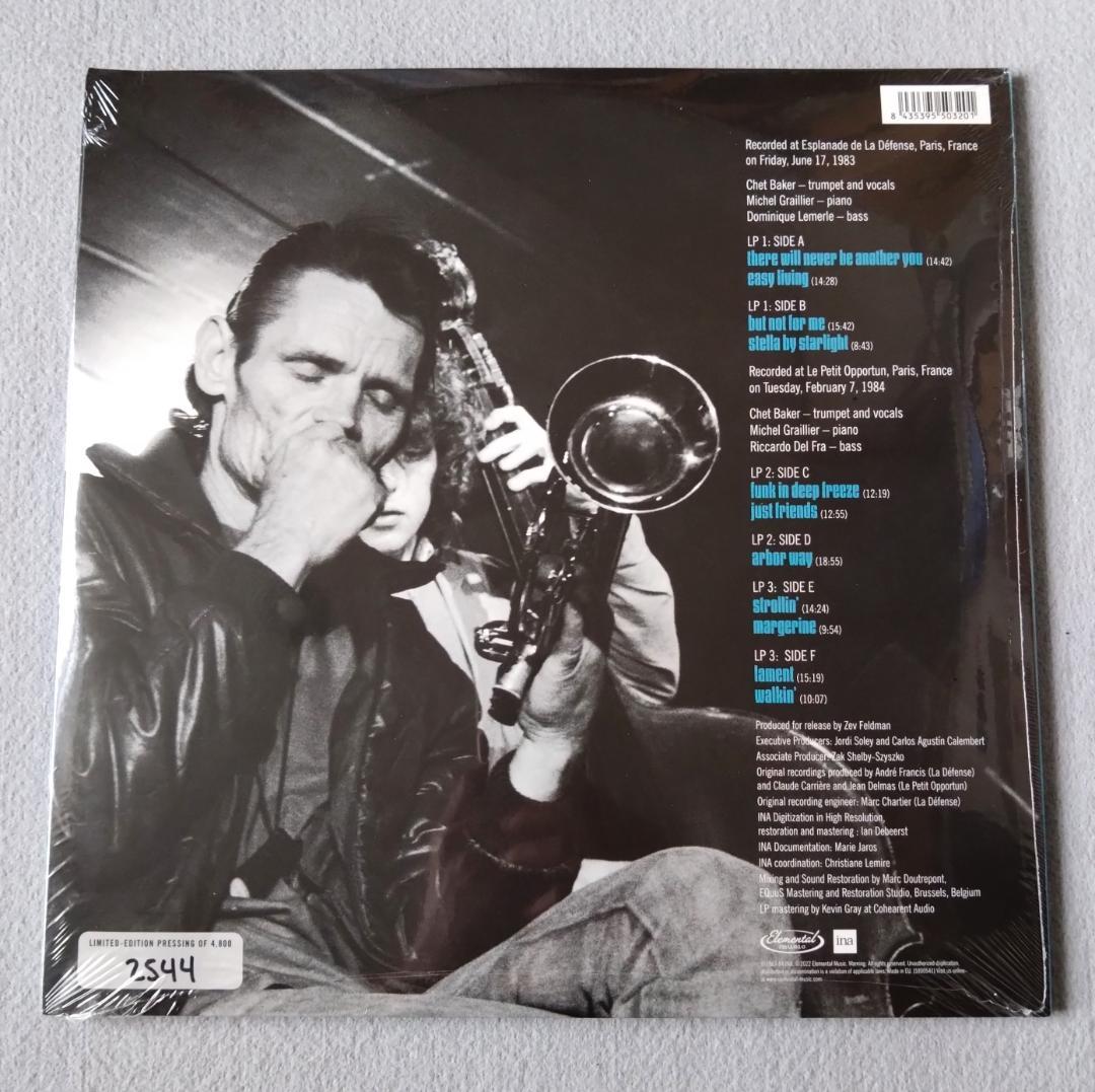 Chet Baker Live In Paris 3LP アナログレコード