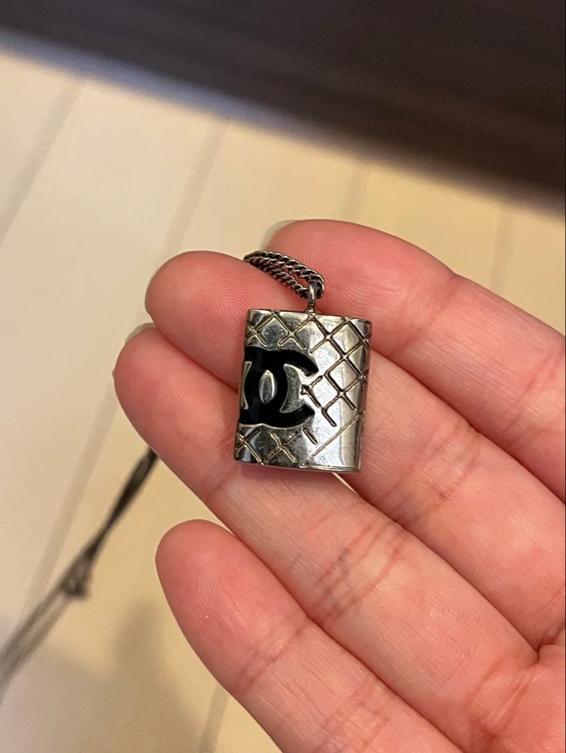 CHANEL カンボンライン　ネックレス　シルバー