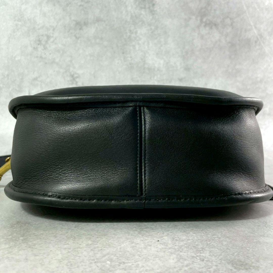 極美品 オールドコーチ プラザ 2way ショルダーバッグ ターンロック 黒