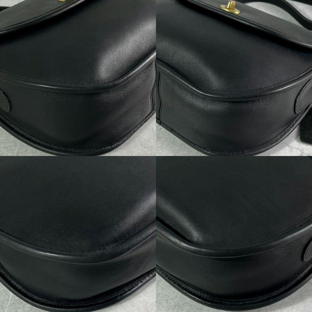 極美品 オールドコーチ プラザ 2way ショルダーバッグ ターンロック 黒