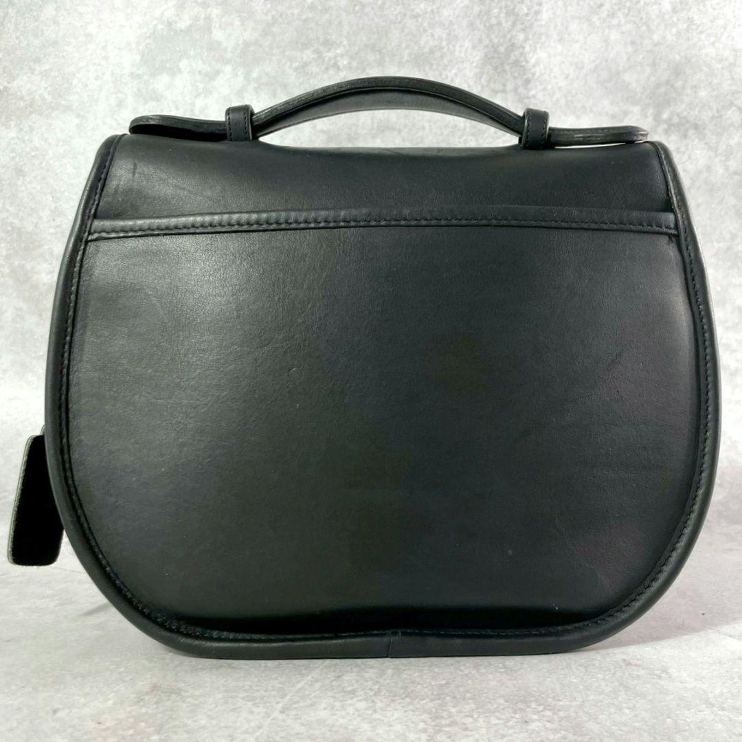 極美品 オールドコーチ プラザ 2way ショルダーバッグ ターンロック 黒