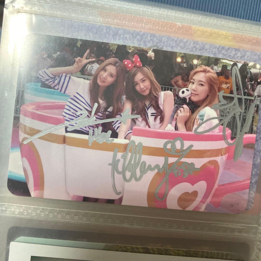 少女時代　TTS テヨン　ソヒョン　ティパニ サイン　直筆　トレカ