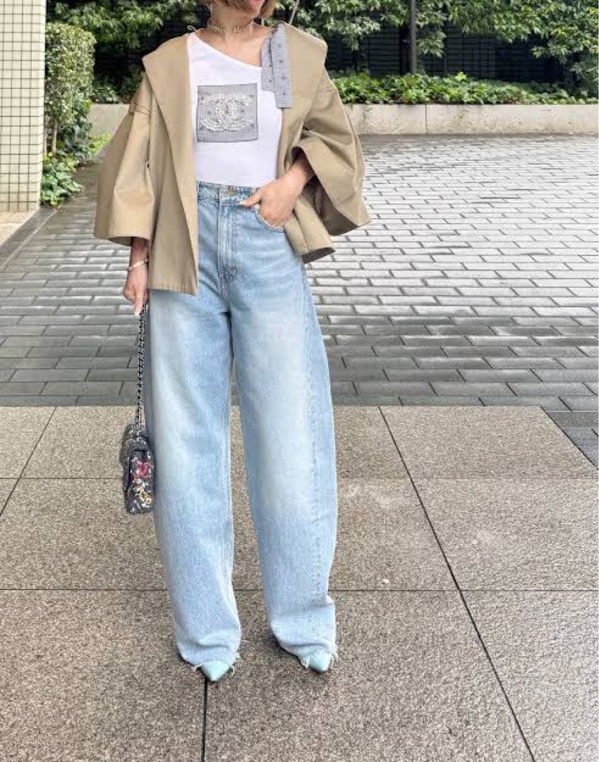 【値下げ！新品タグ付き】cygneベージュ チノショートコート