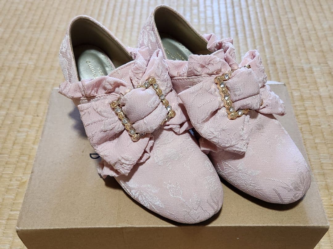 axes femme kawaii ロココシューズ ピンクM
