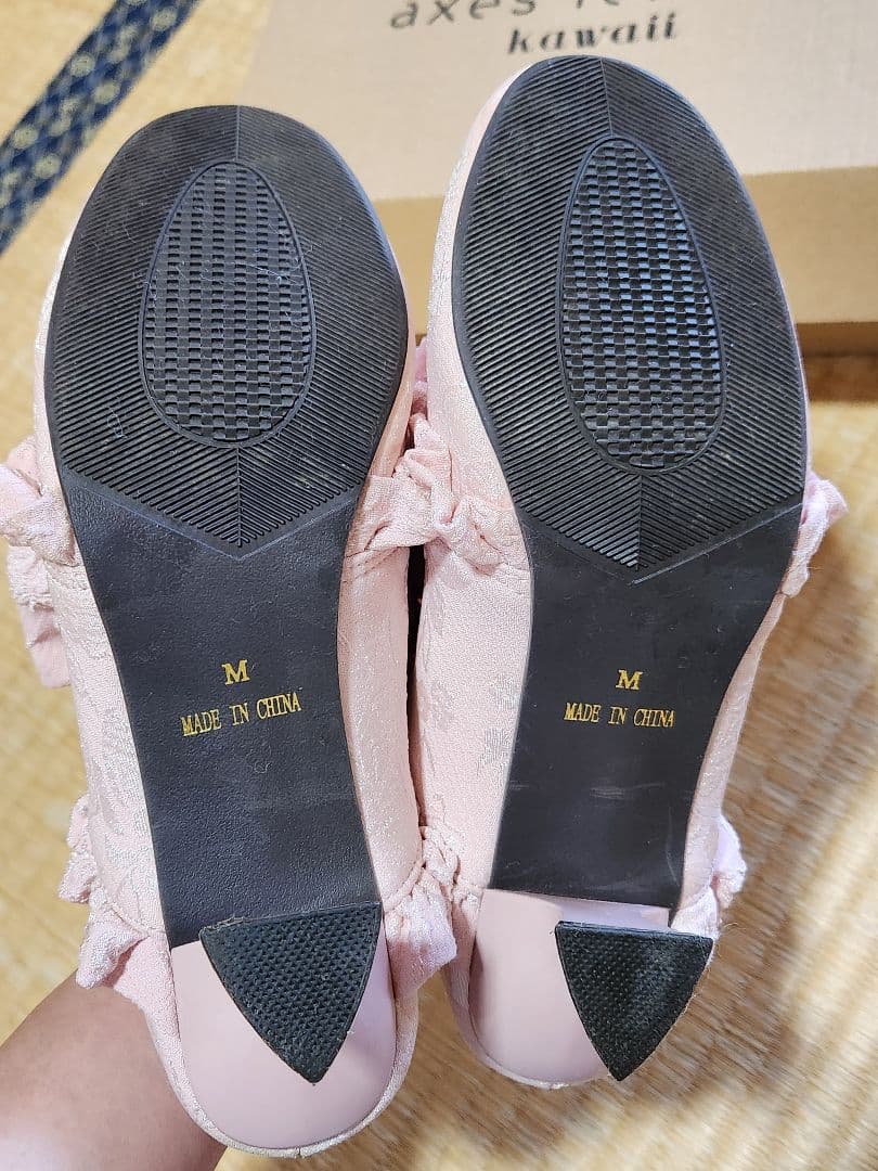 axes femme kawaii ロココシューズ ピンクM