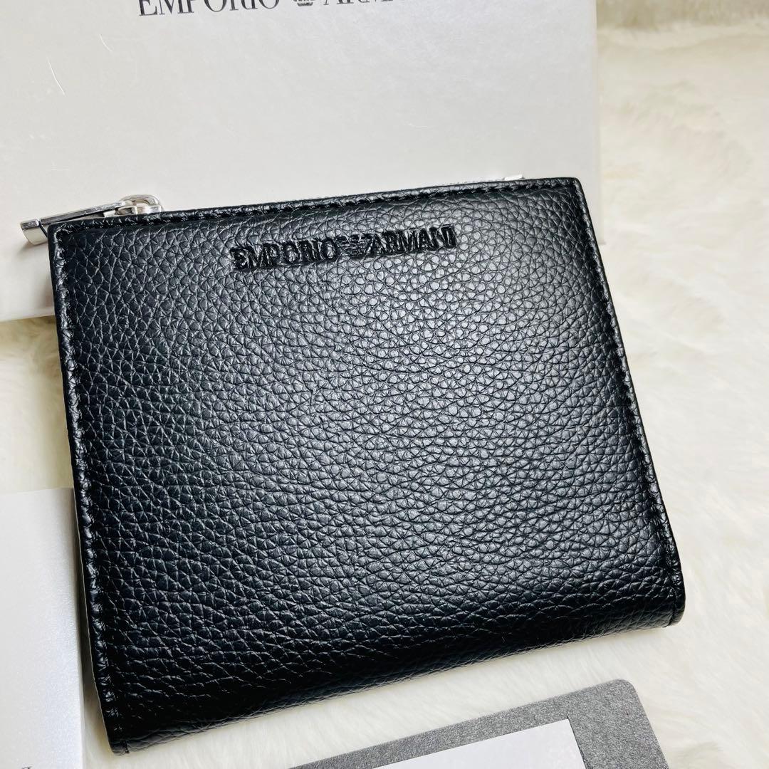 新品未使用EMPORIO ARMANI レザーウォレット 付属品完備 正規品