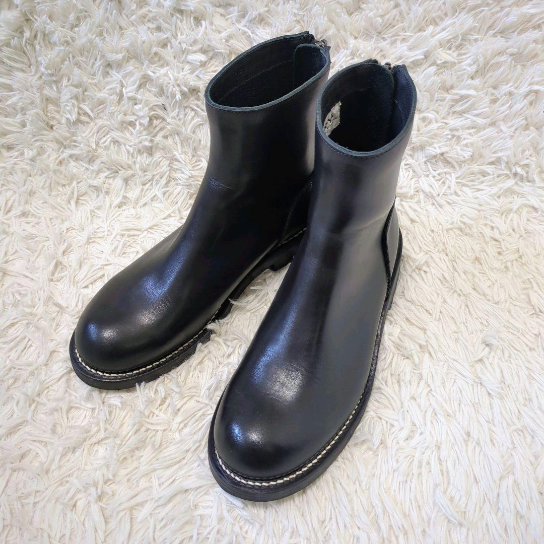 ⭕️美品⭕️　カドヤ　エレファンタス　バックジップブーツ　ブラック　25