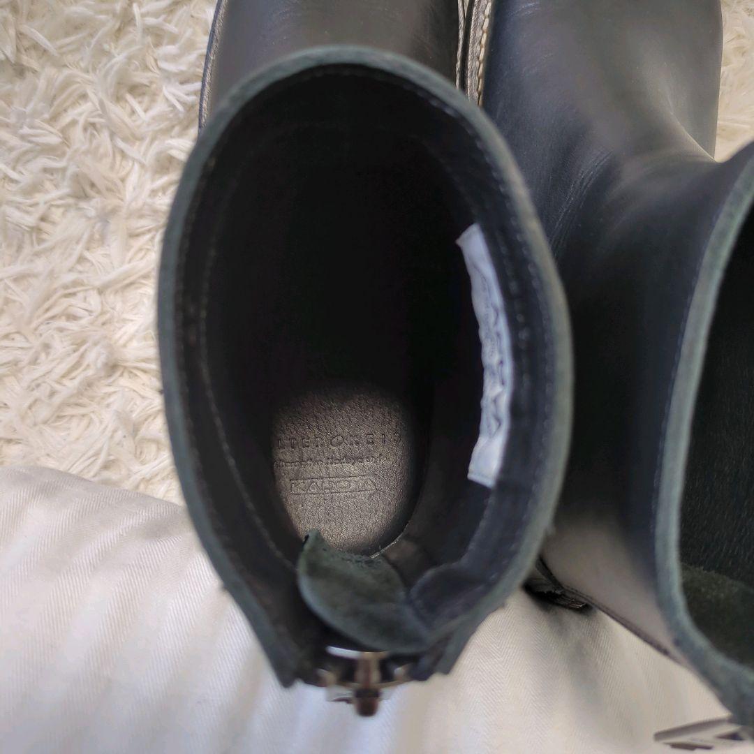 ⭕️美品⭕️　カドヤ　エレファンタス　バックジップブーツ　ブラック　25