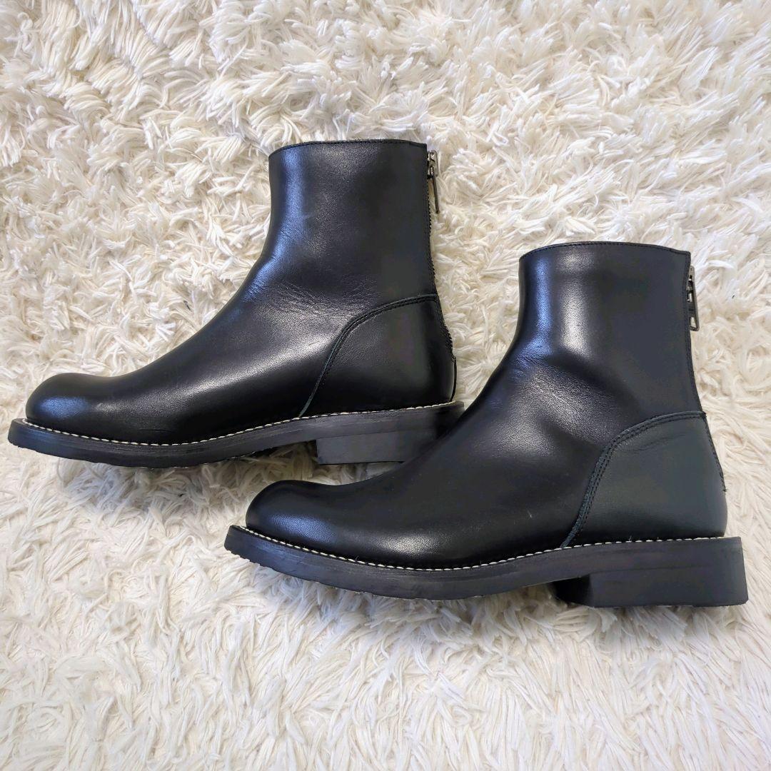 ⭕️美品⭕️　カドヤ　エレファンタス　バックジップブーツ　ブラック　25