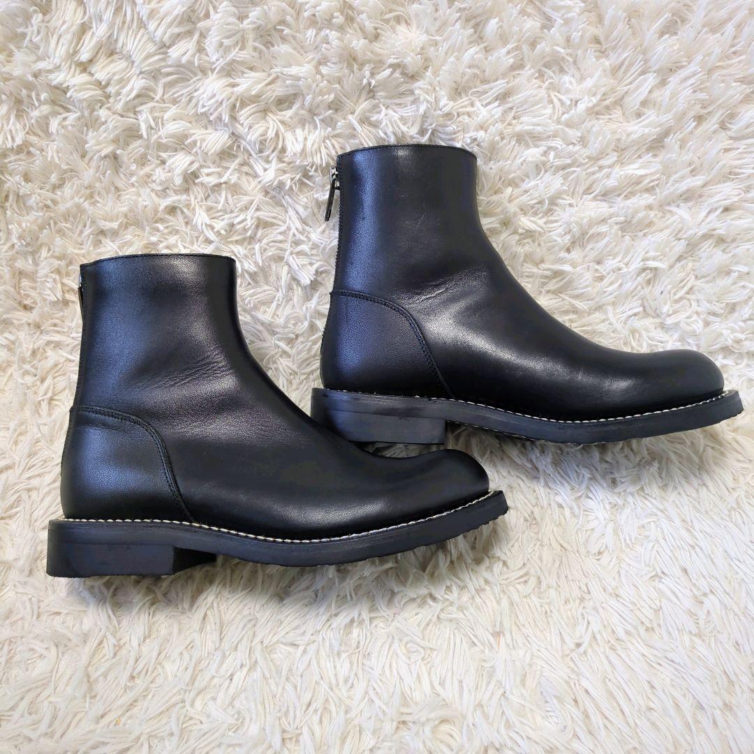 ⭕️美品⭕️　カドヤ　エレファンタス　バックジップブーツ　ブラック　25