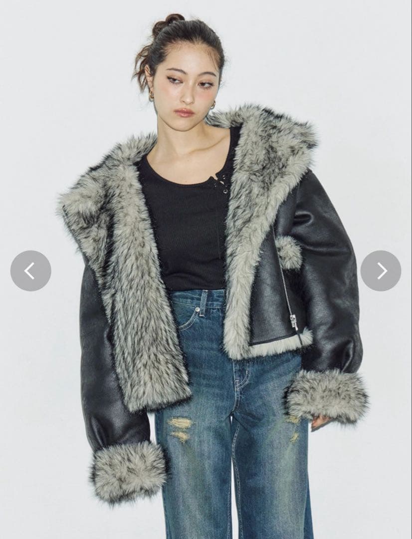 EVRIS リバーシブルファーブルゾン