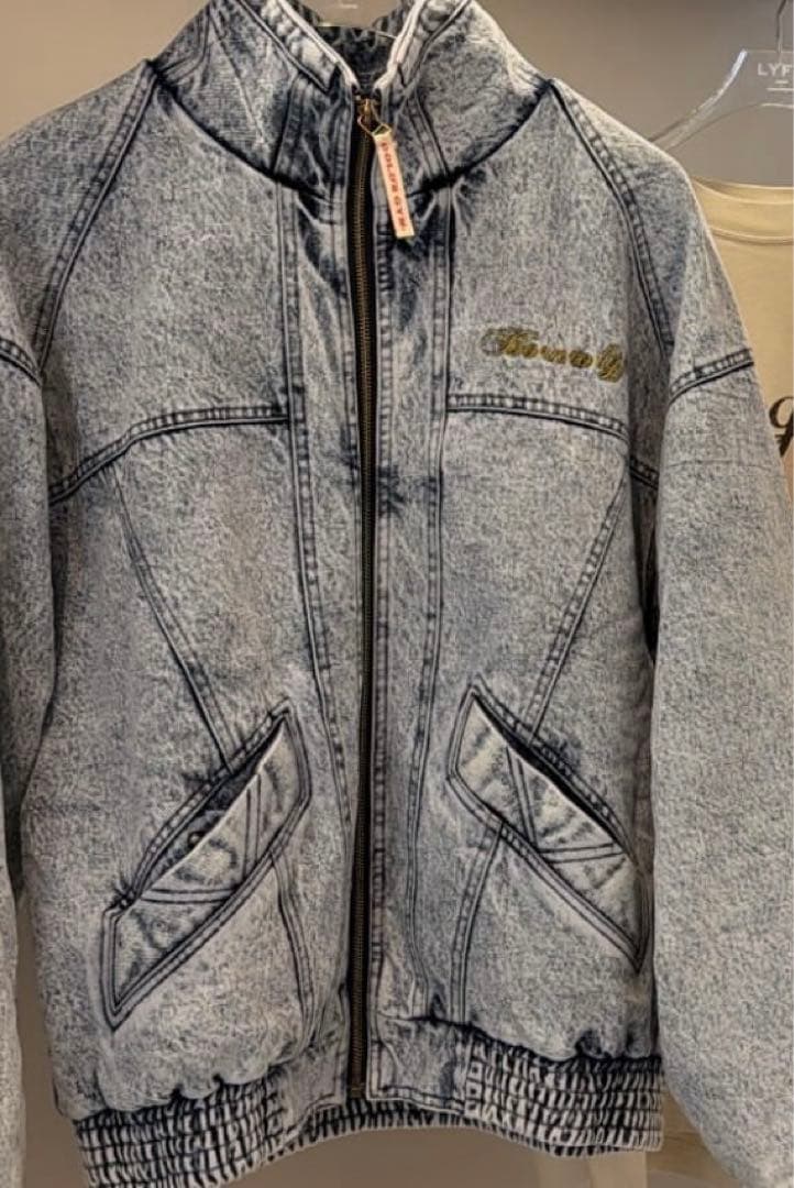 XL LÝFT GOLD'S GYM OVERSIZE DENIM JACKET