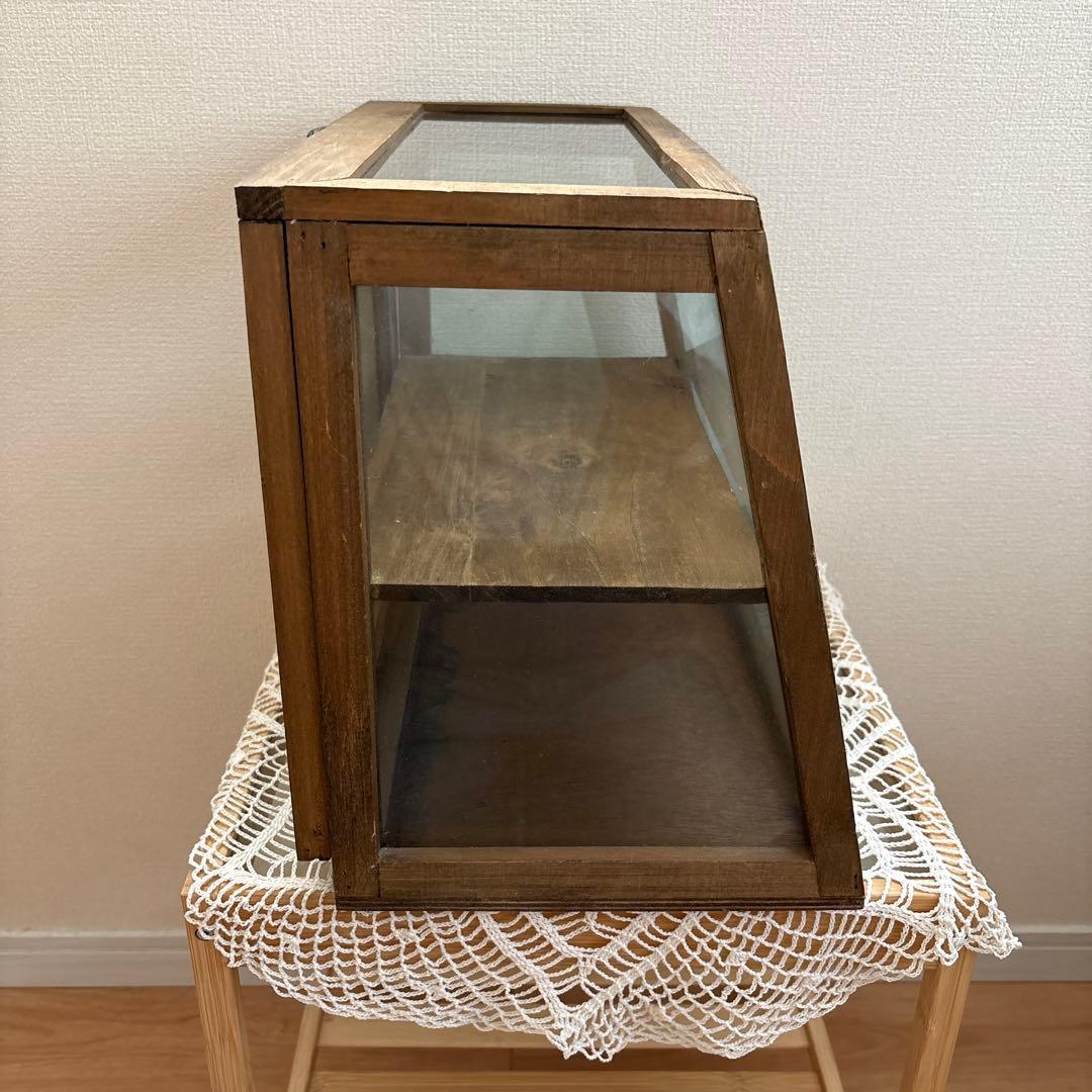 北欧　昭和レトロ　ヴィンテージ　木製ディスプレイケース