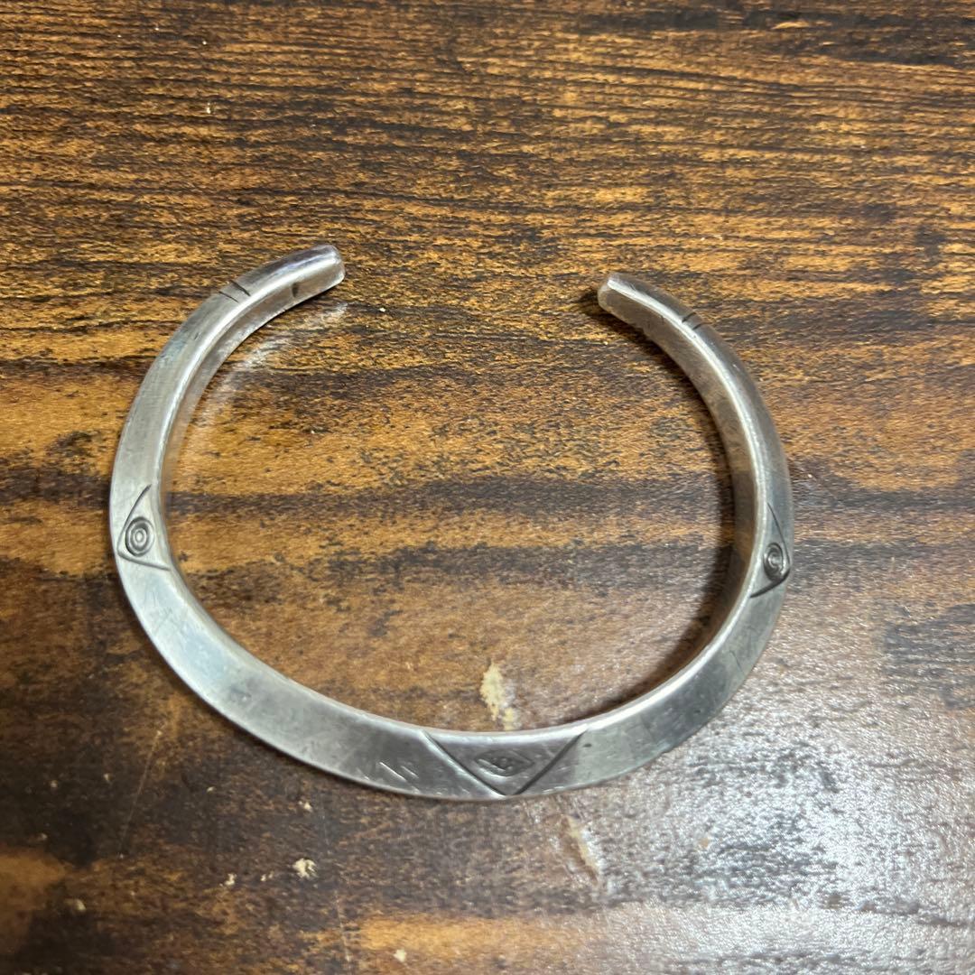 シルバーバングル　ハンドメイド　90s 古着　フリーメイソン　インディアン