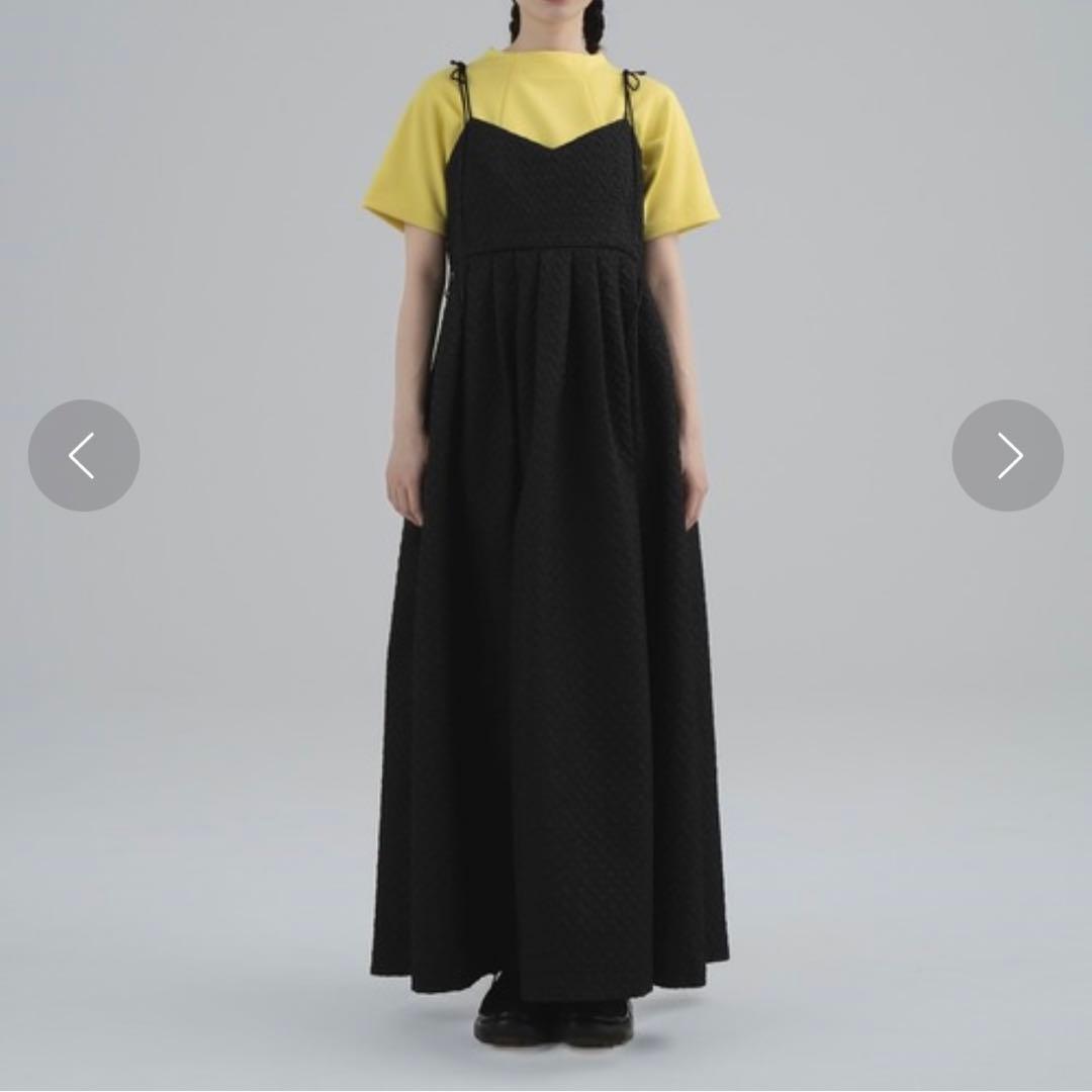 perna マトラッセキャミワンピース ブラック