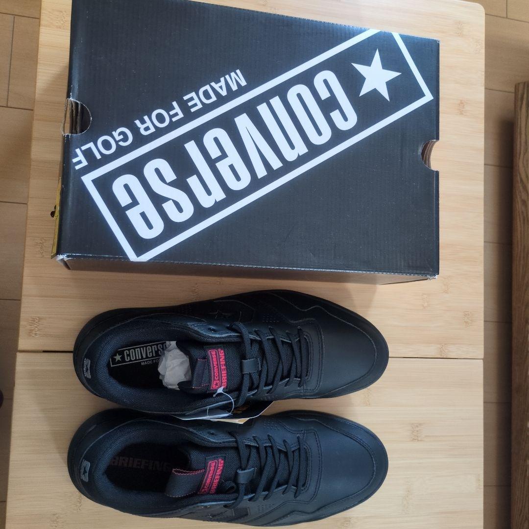 P388新品 28cm ブリーフィングゴルフ シューズコンバース