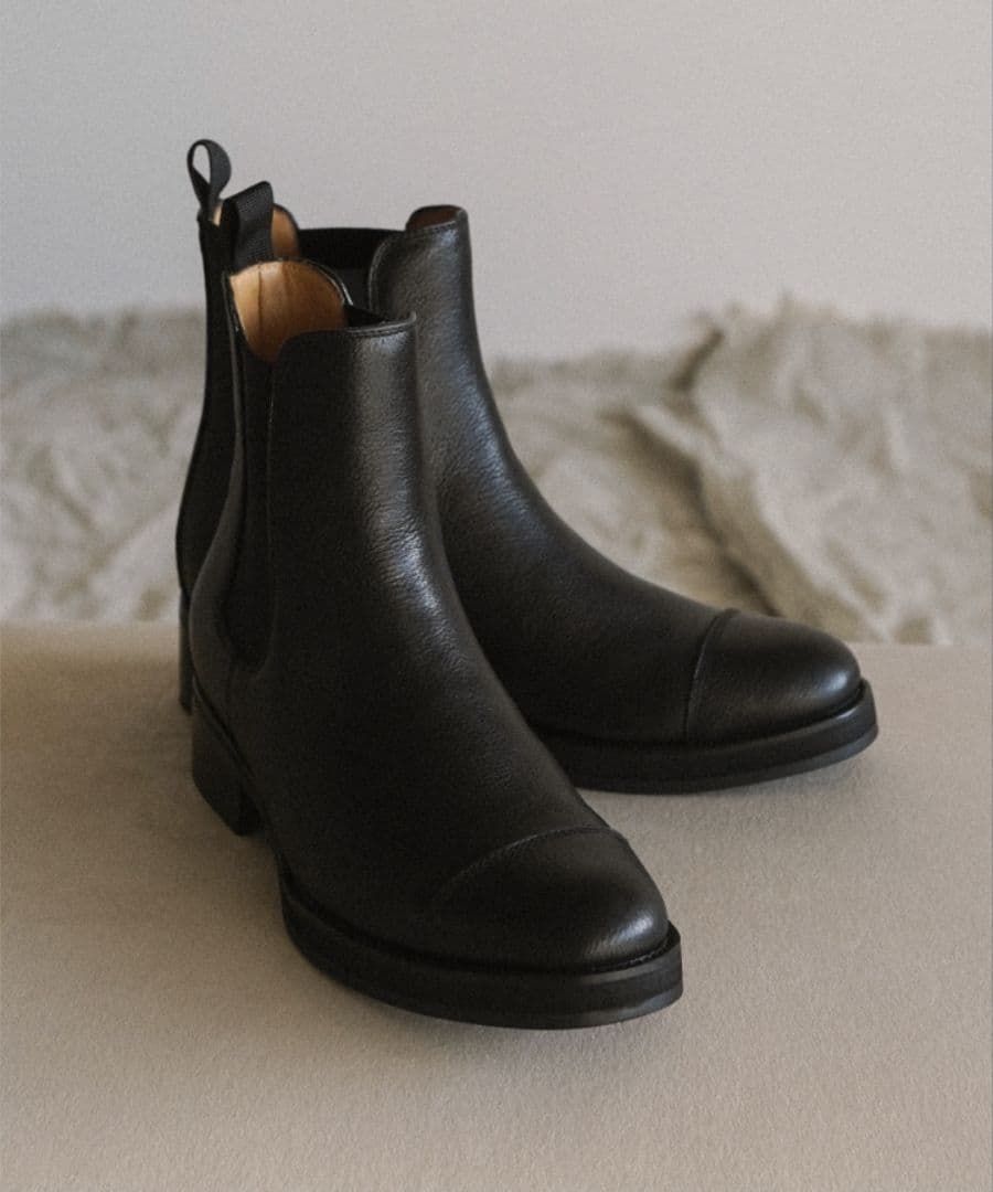 靴 shiun GRAIN CHELSEA BOOTS 37