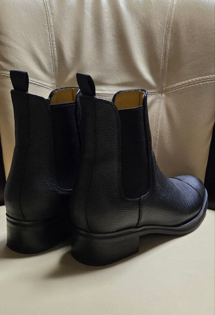 靴 shiun GRAIN CHELSEA BOOTS 37
