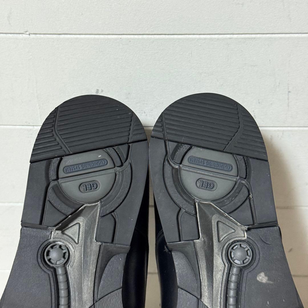 極美品✨アシックス　ランウォーク　ビジネスシューズ　レザー　黒　プレーントゥ