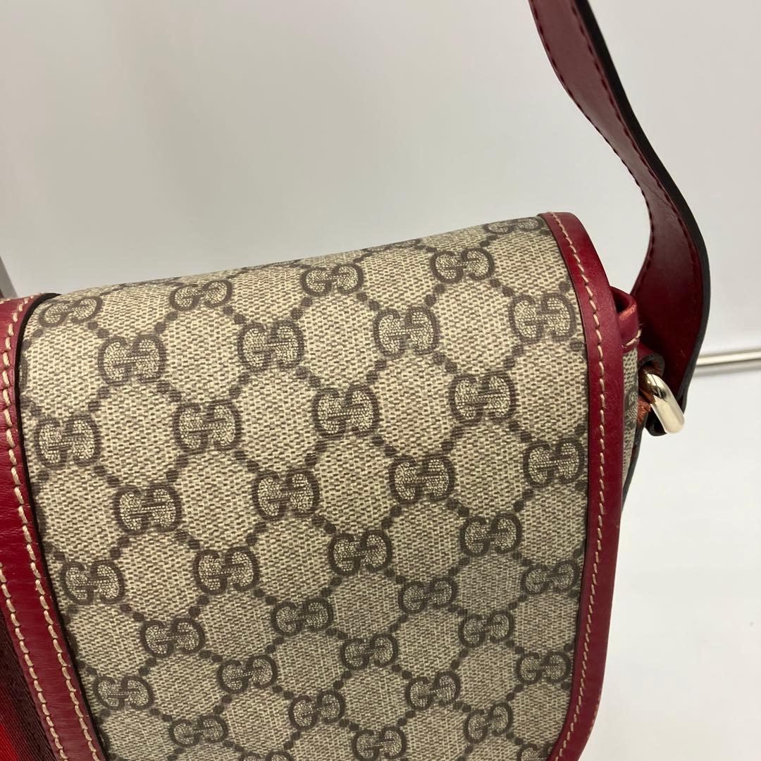 希少　美品　GUCCI グッチ　GGプラス メッセンジャーバッグ