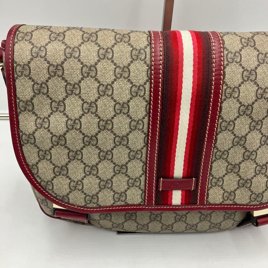 希少　美品　GUCCI グッチ　GGプラス メッセンジャーバッグ