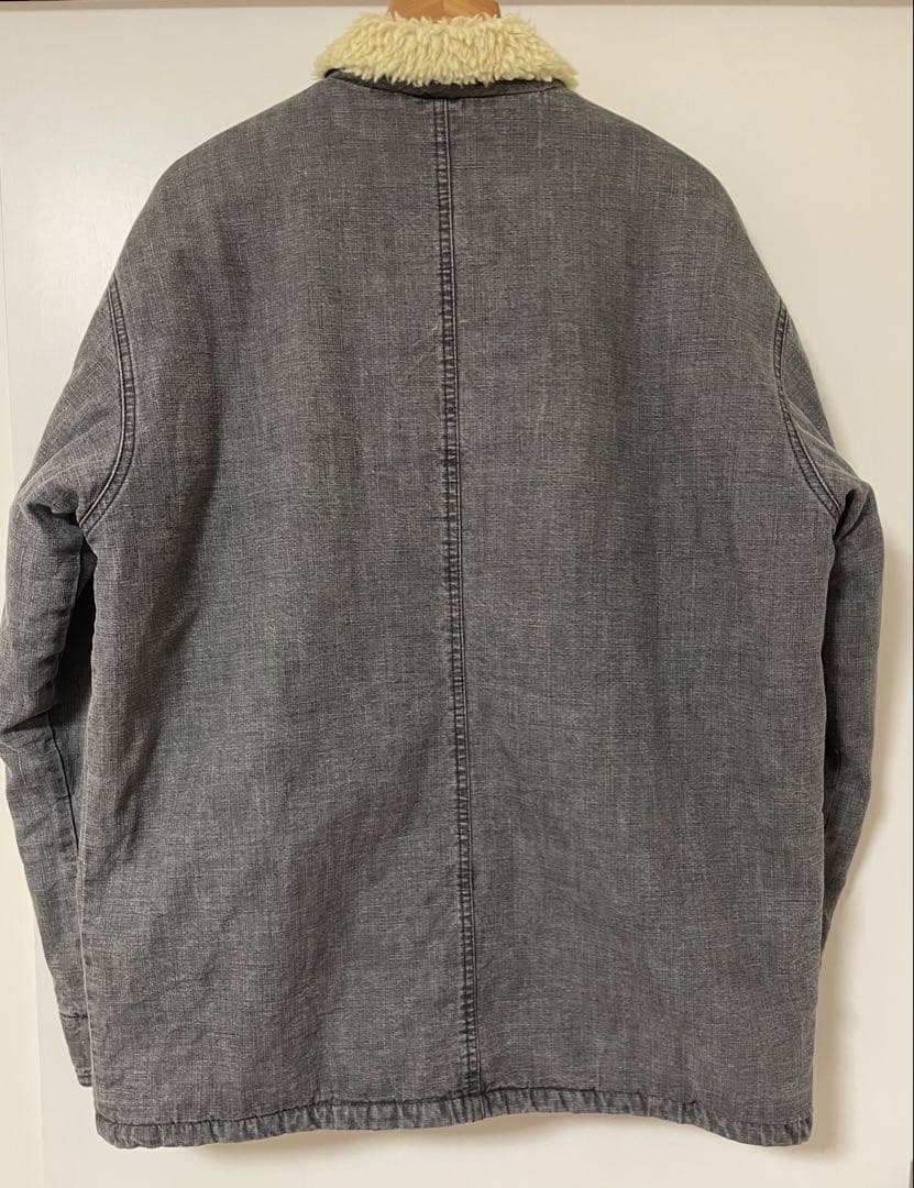 GOODENOUGH グッドイナフ　ボアカバーオール　ブラックデニム　Ｌ