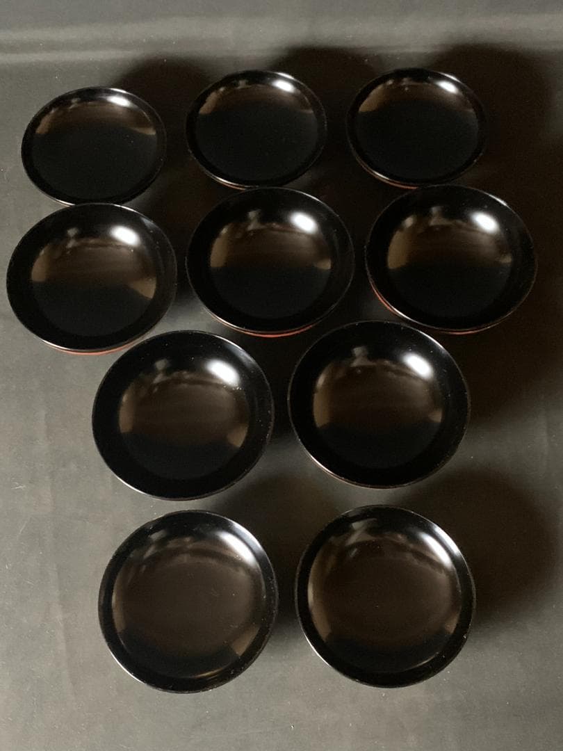 輪島塗 塩安製 天然木 秀衡椀 10客 煮物椀 共箱 茶懐石道具 正月お雑煮