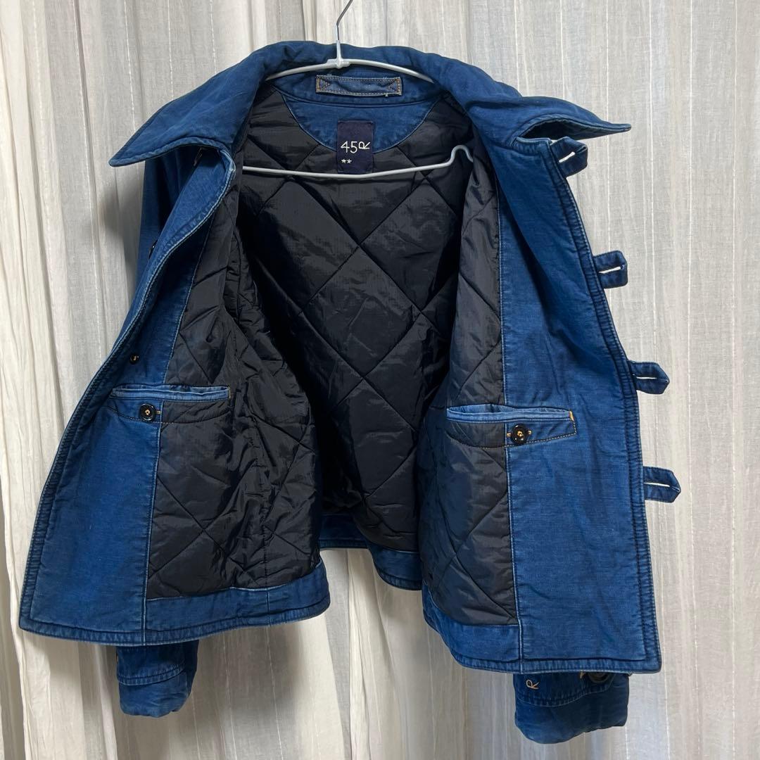 45R 麦サテン　イヌイット　 　　　　　インディゴ加工　ブルゾン