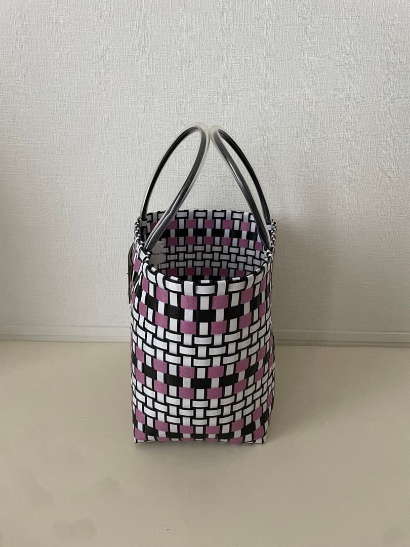 MARNI フラワーカフェ かごバッグ リリーホワイト