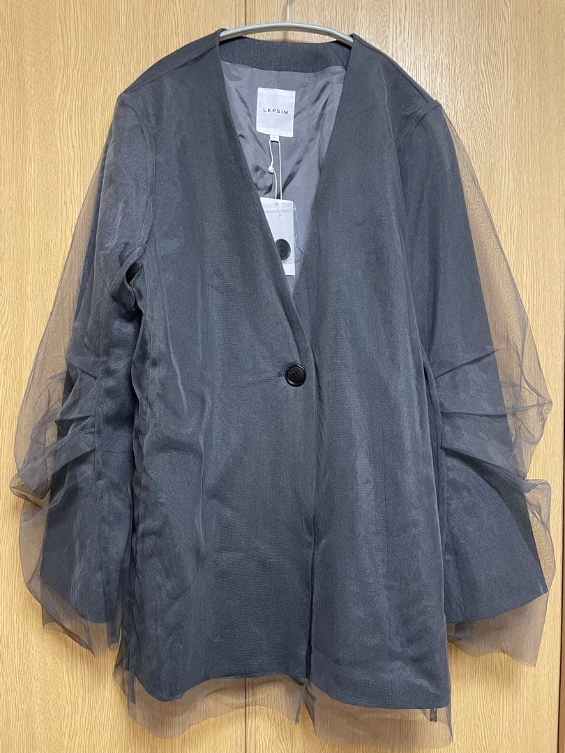 【値下げ】LEPSIM チュールノーカラージャケット タグ付き新品未使用品