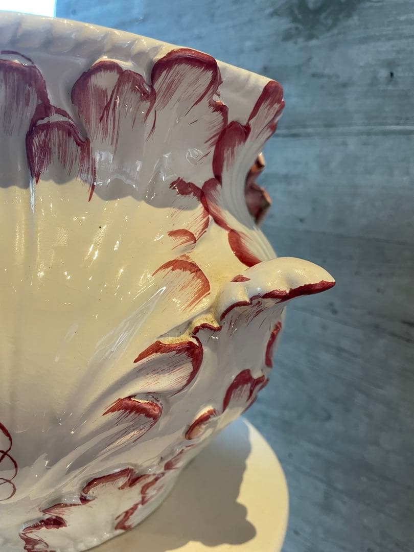 大人気　CAPODIMONTE イタリア製 陶器 花瓶➕フラワースタンド