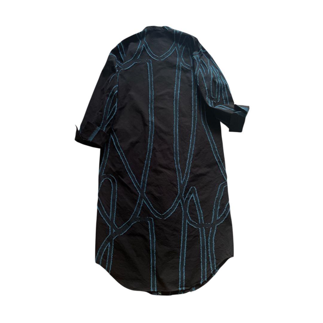 はしもとなおこ HASHIMOTO NAOKO バンドカラー シャツワンピース