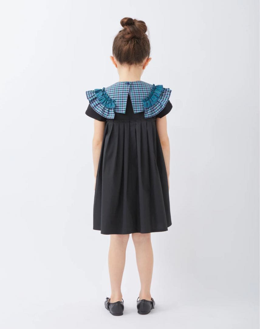 ファミリア　完売　再販無し　新品　付け襟　ファミリアチェック　親子コーデ　 M