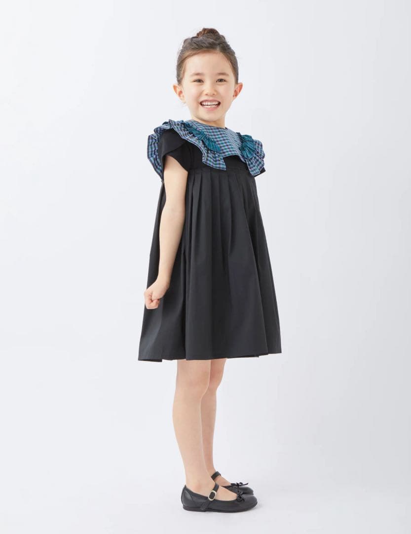 ファミリア　完売　再販無し　新品　付け襟　ファミリアチェック　親子コーデ　 M