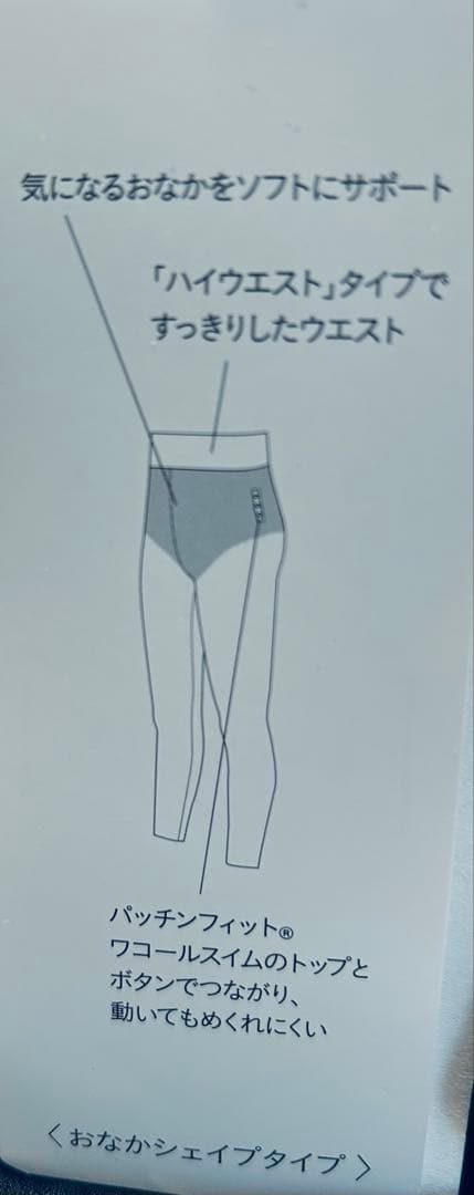 新品・未使用 WACOAL manipuri 水着 半袖13L＋7分丈スパッツL