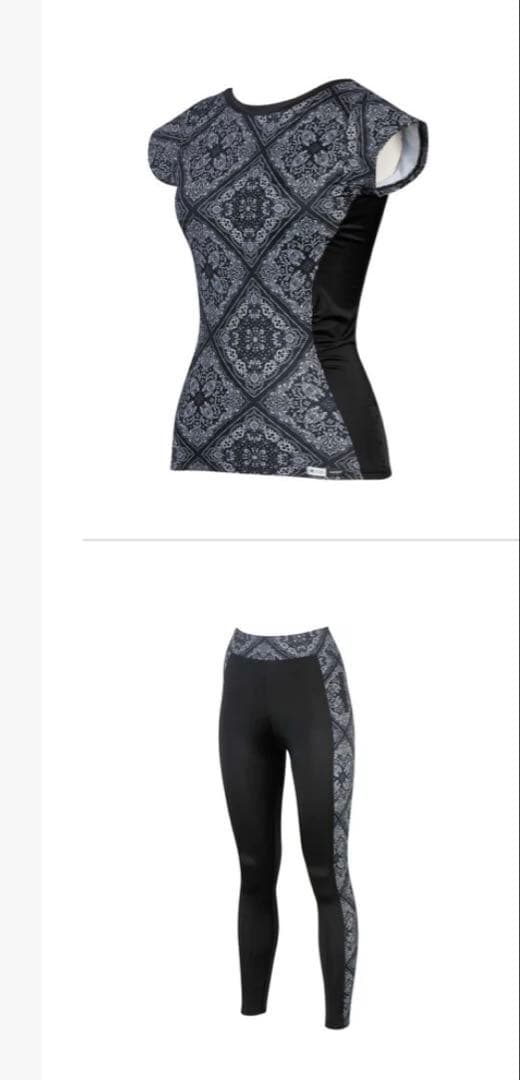 新品・未使用 WACOAL manipuri 水着 半袖13L＋7分丈スパッツL