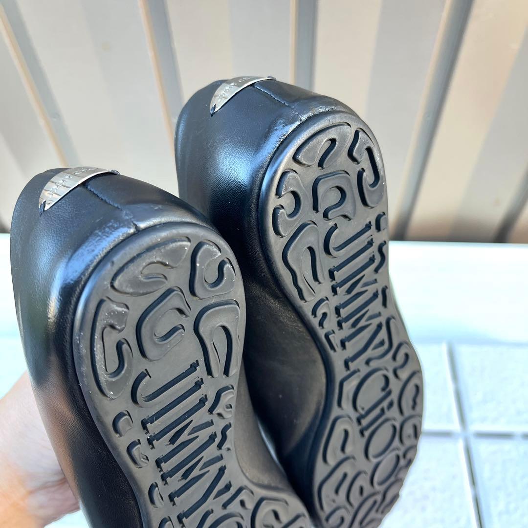 訳あり 37.5 JIMMY CHOO フラット　パンプス　ぺたんこ　24.5