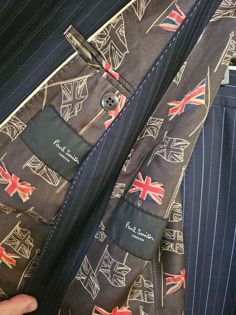 ポールスミス×ロロピアーナ　スーツ スリーピース ユニオンジャック サイズXL