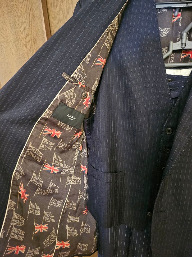 ポールスミス×ロロピアーナ　スーツ スリーピース ユニオンジャック サイズXL