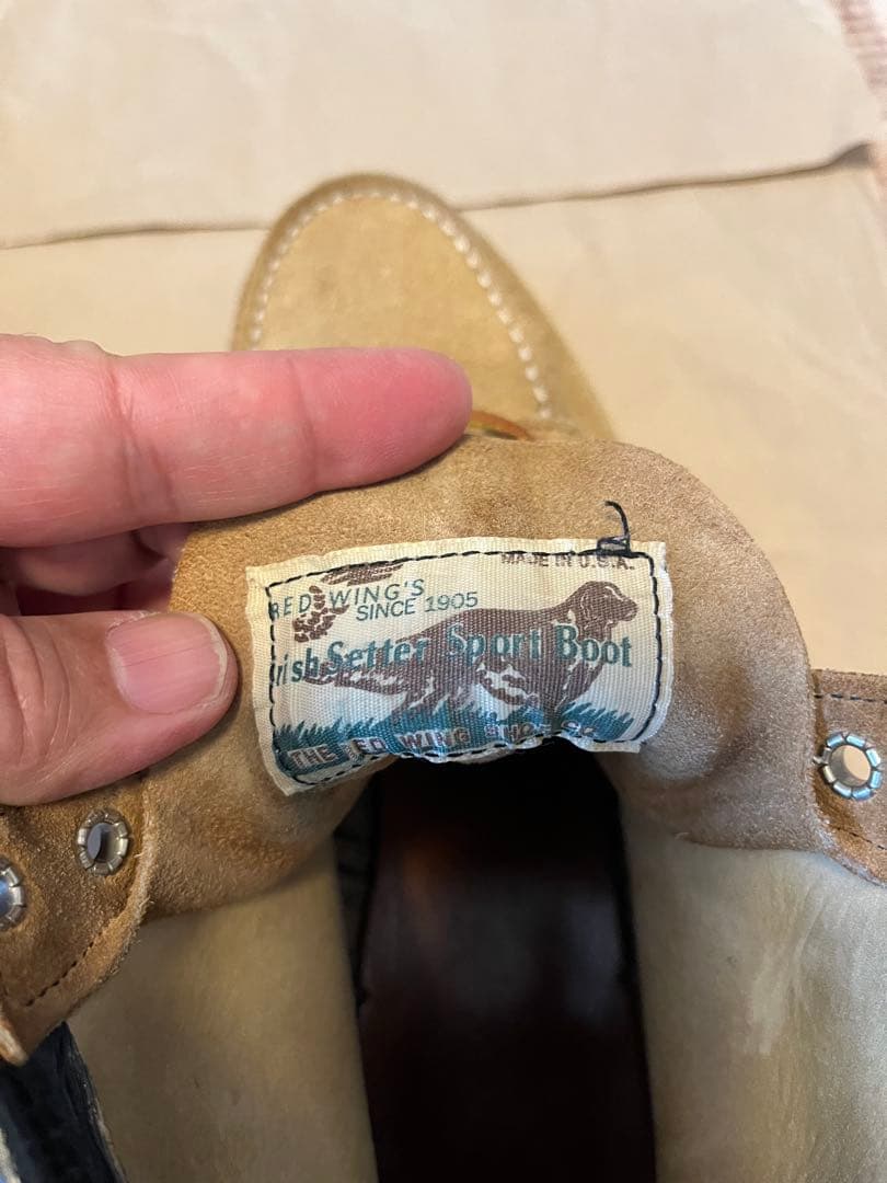 ⭐︎美品⭐︎レッドウイング　90's 四角犬タグ！8173 US71/2E