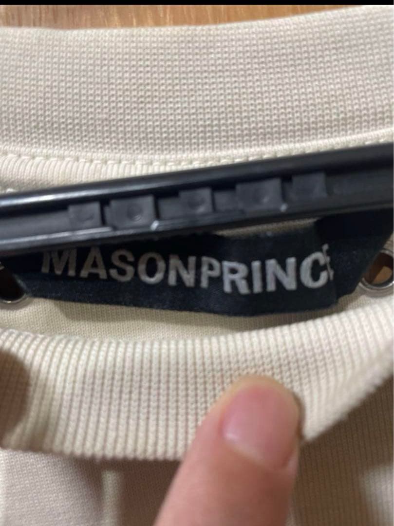 maison prince オーバーサイズ パッチロゴ ロンT CT6105