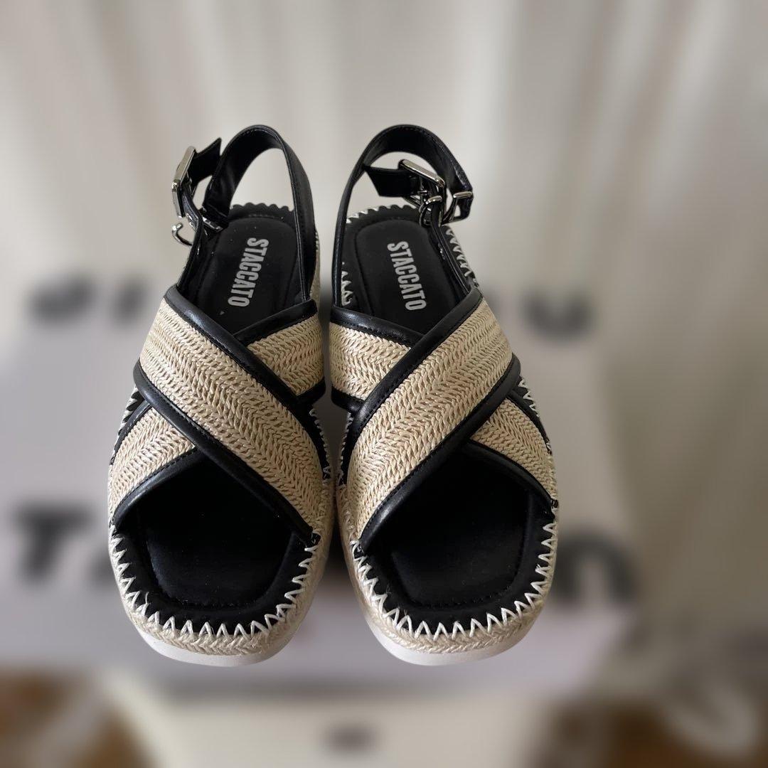 【新品】STACCATO サンダルバックベルト有23.5