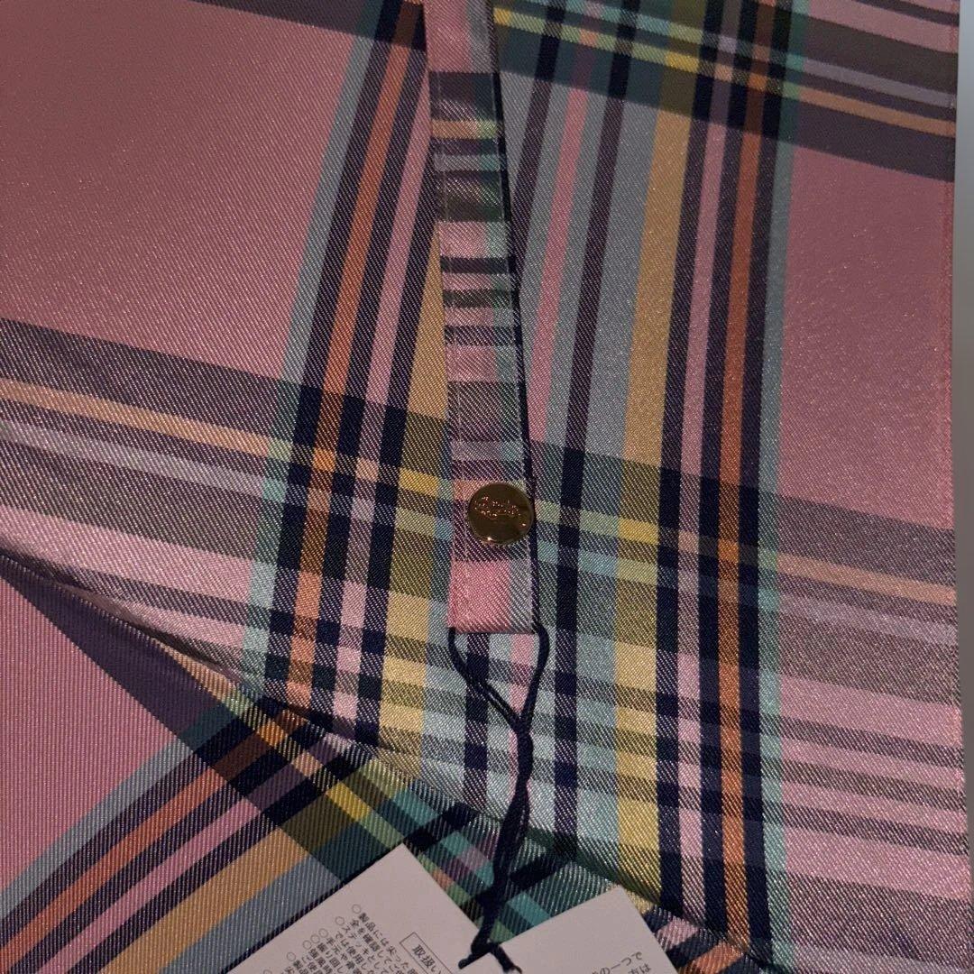 Ralph Lauren ピンク チェック柄 雨傘　60cm