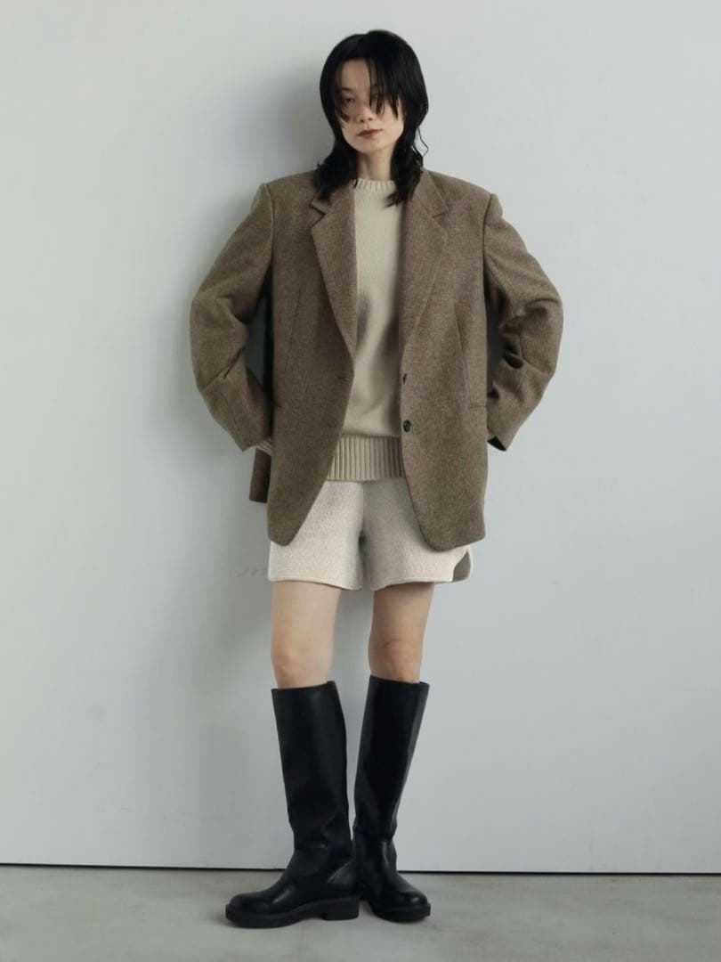 新品タグ付き⭐︎anuke Herringbone Wool Jacket 38