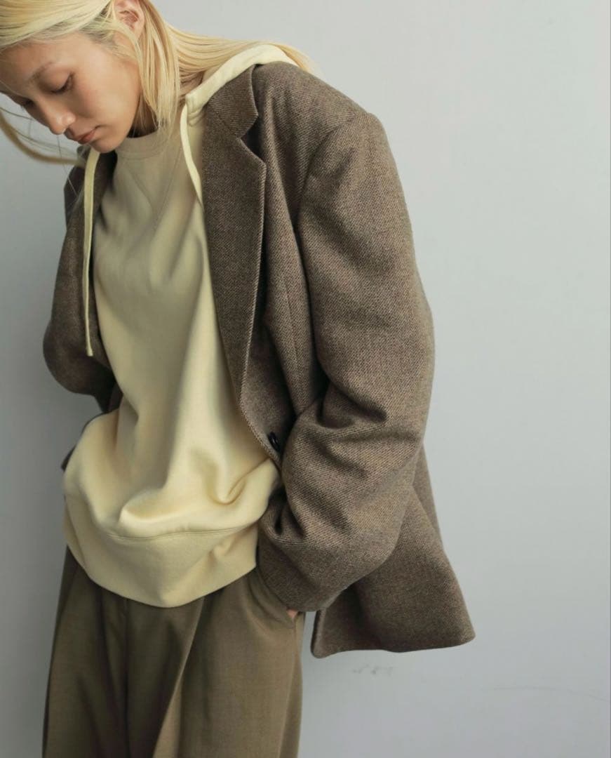 新品タグ付き⭐︎anuke Herringbone Wool Jacket 38